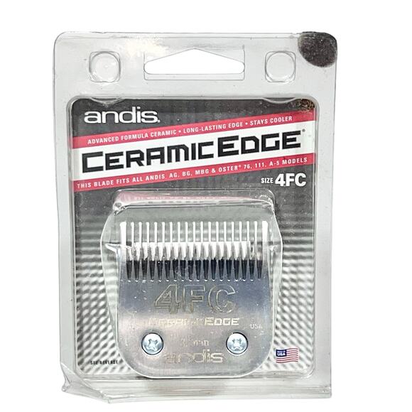 Andis CeramicEdge Steel Pet Clipper Blade Size 4FC 3/8-Inch Cut - Picture 1 of 4
